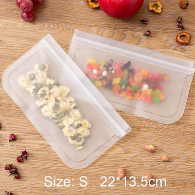 Силиконова чанта за съхранение на храна EVA Многократна чанта с цип и затворена чанта Непропускливи контейнери Свежа чанта Чанта за съхранение на храна Fresh Wrap Ziplock