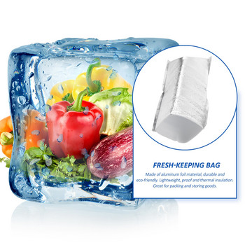 Θερμικές σακούλες με μόνωση τσάντας Θήκη τροφίμων Foil sandwich Insulation Box Επένδυση μιας χρήσης Μεσημεριανό Αλουμίνιο Hot Take Mailers Αποστολή