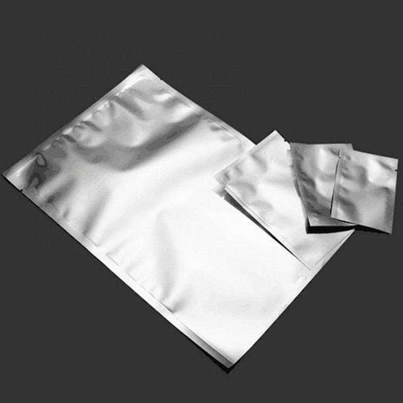 100 de bucăți sac de sigilare în vid, duritate bună, cu gură de lacrimă dublă, folie de aluminiu, etanș, mai gros, sac de vid pentru alimente, instrument de coacere