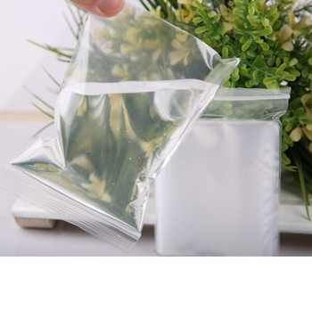 100 τμχ Πλαστική αυτοσφραγισμένη τσάντα Διαφανής επανακλειόμενη αυτοσφραγιζόμενη πλαστική σακούλα Τσάντες αποθήκευσης τροφίμων Δώρα Τσάντα καραμέλα Θήκη κοσμήματα