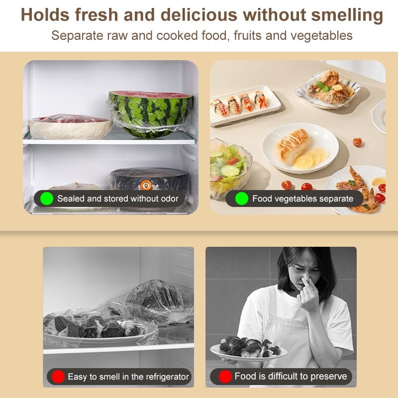 Vienkartinis maisto laikymo užvalkalas Daugkartinis elastinis šviežio maisto užvalkalas, tamprus įvyniojimas, dubenėlio indo maisto dangtelis šviežių laikymo maišelių dušo kepuraitė