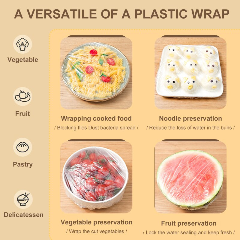 Vienkartinis maisto laikymo užvalkalas Daugkartinis elastinis šviežio maisto užvalkalas, tamprus įvyniojimas, dubenėlio indo maisto dangtelis šviežių laikymo maišelių dušo kepuraitė