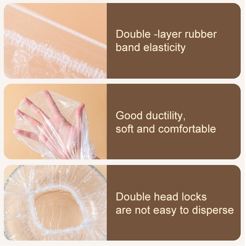 Vienkartinis maisto laikymo užvalkalas Daugkartinis elastinis šviežio maisto užvalkalas, tamprus įvyniojimas, dubenėlio indo maisto dangtelis šviežių laikymo maišelių dušo kepuraitė