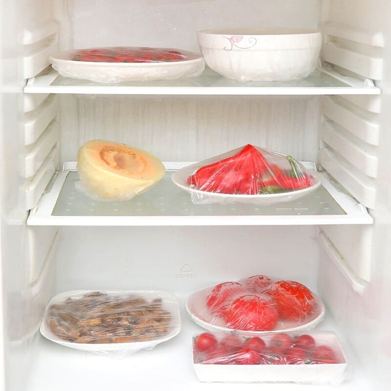 30/50/100 vnt. Daugkartinio naudojimo patvarūs maisto laikymo dangteliai Konservuojanti plėvelė dubenims Elastingi lėkščių dangteliai virtuvės maistui Šviežias sandariklis