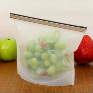 Daugkartinio naudojimo silikoniniai vakuuminiai maisto švieži maišeliai Įvyniojimai Šaldytuvas Maisto laikymo indai Šaldytuvas Krepšys Virtuvė Spalvoti Užtrauktuku maišeliai