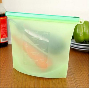 Daugkartinio naudojimo silikoniniai vakuuminiai maisto švieži maišeliai Įvyniojimai Šaldytuvas Maisto laikymo indai Šaldytuvas Krepšys Virtuvė Spalvoti Užtrauktuku maišeliai