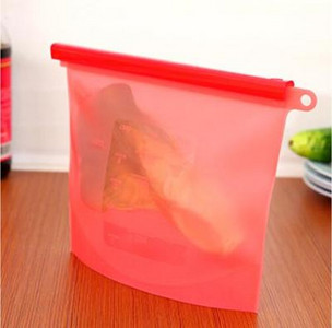 Daugkartinio naudojimo silikoniniai vakuuminiai maisto švieži maišeliai Įvyniojimai Šaldytuvas Maisto laikymo indai Šaldytuvas Krepšys Virtuvė Spalvoti Užtrauktuku maišeliai