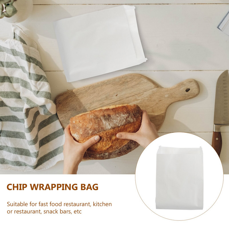 Pungi Pungi de hârtie Ambalaje rezistente la grăsime Ambalaje pentru bomboane Câine La pachet fierbinte Depozitare pentru sandvici Ambalare pentru gustări Mostre de prânz pentru prânz