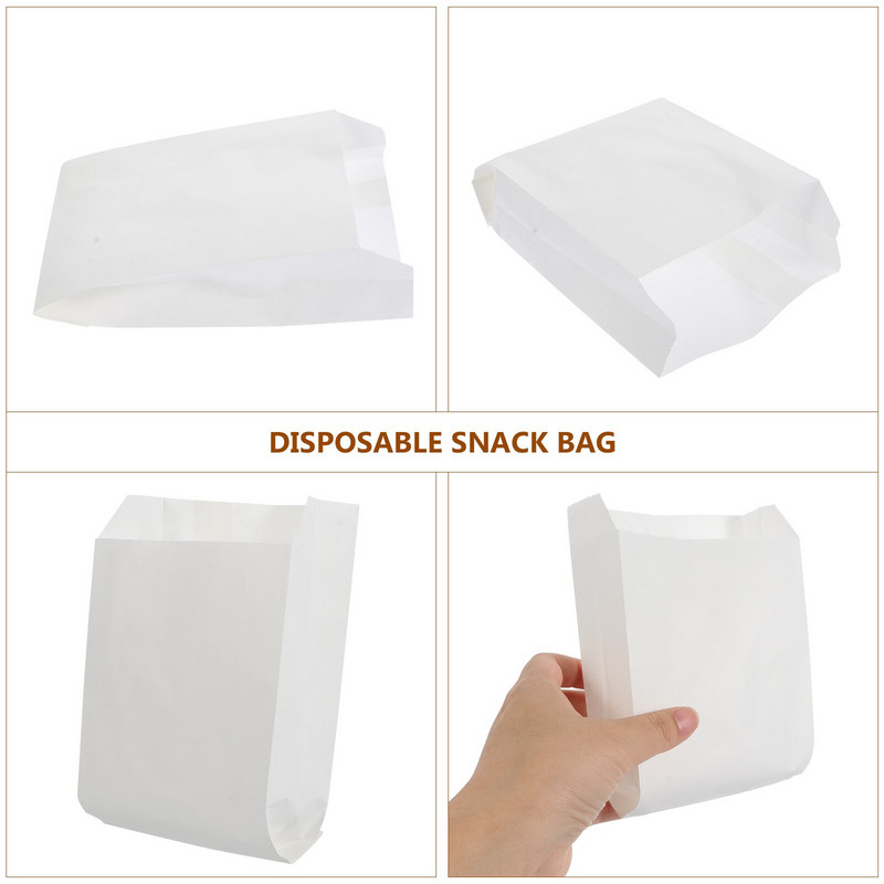 Pungi Pungi de hârtie Ambalaje rezistente la grăsime Ambalaje pentru bomboane Câine La pachet fierbinte Depozitare pentru sandvici Ambalare pentru gustări Mostre de prânz pentru prânz