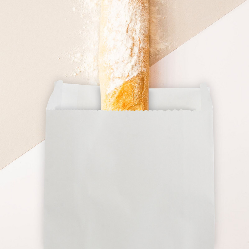 Pungi Pungi de hârtie Ambalaje rezistente la grăsime Ambalaje pentru bomboane Câine La pachet fierbinte Depozitare pentru sandvici Ambalare pentru gustări Mostre de prânz pentru prânz