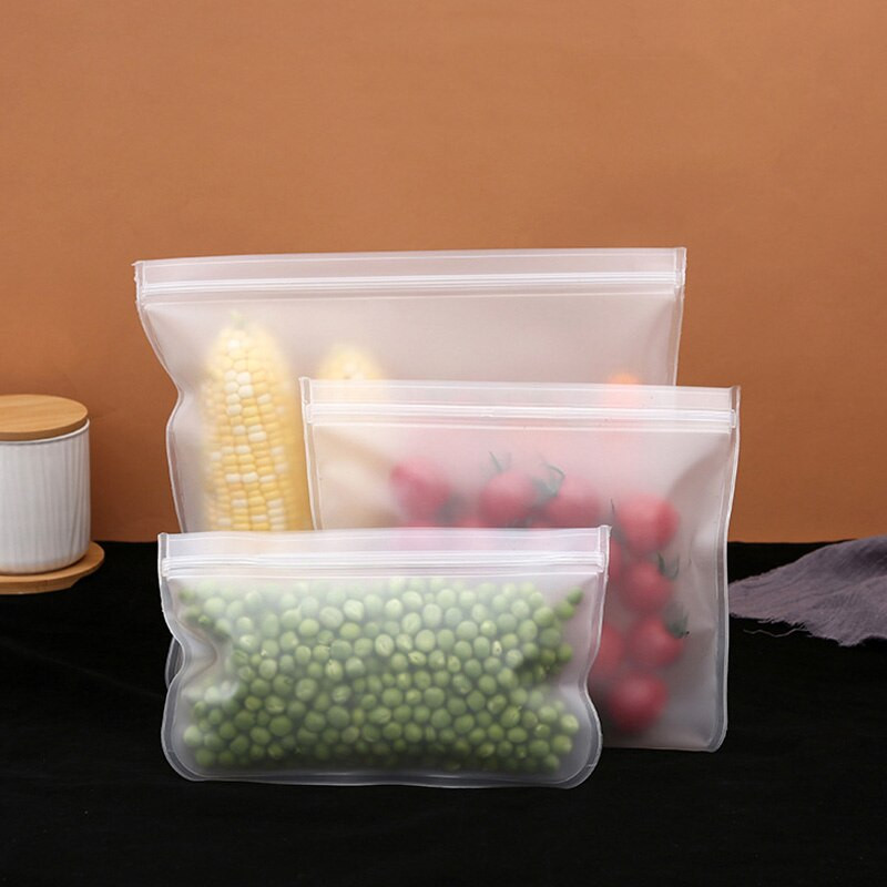 Újrafelhasználható EVA Élelmiszer Tároló Csomagolt Zsák Műanyag Friss Konténer Vákuum Ziplock Zsák Konyha Szervezet Gyümölcs Zöldség Hűtő Főoldal