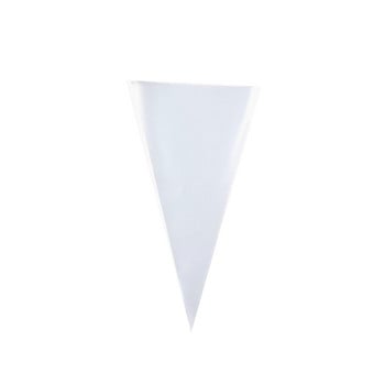 50/100/200Pcs Clear Cellofane Packing Bag Candy Cone bag Τσάντα δώρου Γλυκό ποπ κορν Πλαστική τσάντα συσκευασία Γάμος γενεθλίων