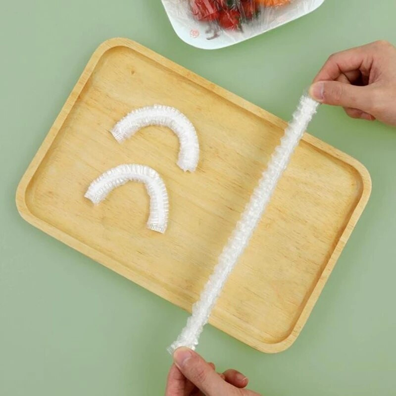 50/100 buc capac pentru alimente de unică folosință, frigider, fructe, alimente, protecție la întindere, boluri rezistente la praf, cești, pungă, unelte de bucătărie