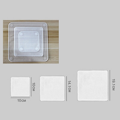 3Pcs/Set Silikonska brtva omotana hranom Svježa rastezljiva folija za čuvanje Kuhinjski alati za kućanstvo