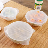 3 DB Élelmiszer-takaró sapka Szilikon sztreccs fedők Csomagolás Zöldség Gyümölcs Levesfazék csésze Újrafelhasználható, frissen eltartható fedők takaró konyhai eszköz