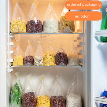 Найлонови торбички с цип Торбичка за храна за многократна употреба Хладилник Органайзер Кухненски контейнери за съхранение Чанти за фризер Прозрачни опаковки за храна