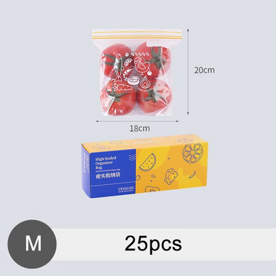 Plastikiniai maišeliai su užtrauktuku Daugkartinio naudojimo maisto maišeliai Šaldytuvo tvarkyklės Virtuvės laikymo konteineriai Šaldiklio maišeliai Skaidri maisto pakuotė