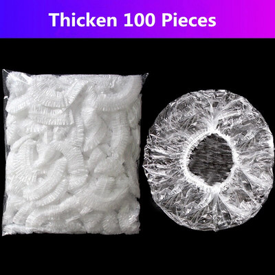 100tk Ühekordne toidukate köök külmkapp puuviljatoit Stretch Ülejäägid kaitse õhuke tolmukindlad kausid tassid korgid kott