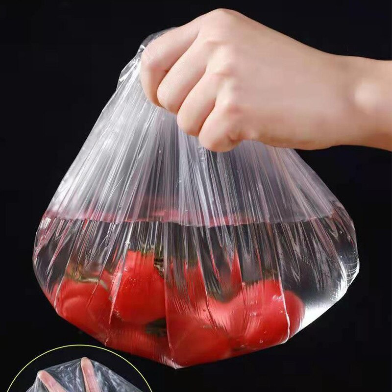 100tk Ühekordne toidukate köök külmkapp puuviljatoit Stretch Ülejäägid kaitse õhuke tolmukindlad kausid tassid korgid kott
