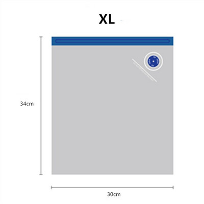 Vákuumos kompressziós zsák Újrafelhasználható hűtőszekrény tároló Háztartási zöldség frissen tartó táska Élelmiszer minőségű préselt élelmiszer tároló táska