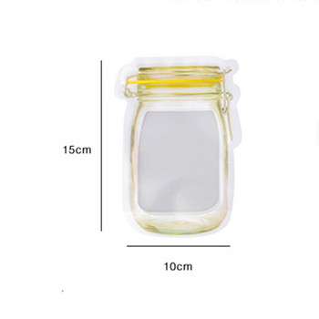 Τσάντες για προϊόντα Mason Jar Pour Spout Καπάκι φερμουάρ Κατάψυξη Urn Sugar Σετ κουζίνας Σύστημα αποθήκευσης Μαζική οσμή μπουκάλια σκεύη