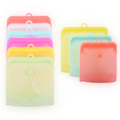 1 buc. Organizator de bucatarie punga de depozitare a alimentelor din silicon 500/1000/1500ML saci reutilizabile rezistente la scurgeri pentru a pastra prospetime multifunctionale culoare pura