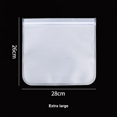 Recipiente din silicon pentru depozitarea alimentelor Recipiente rezistente la scurgeri, reutilizabile, în picioare, cu fermoar.