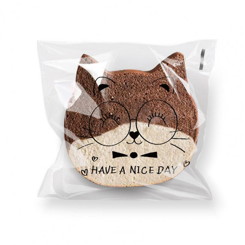 100 vnt. Naudingi skrebučio maišeliai Lengva naudoti mielas animacinio rašto maisto produktų vyniojimo sausas vandeniui atsparus vaško popierius