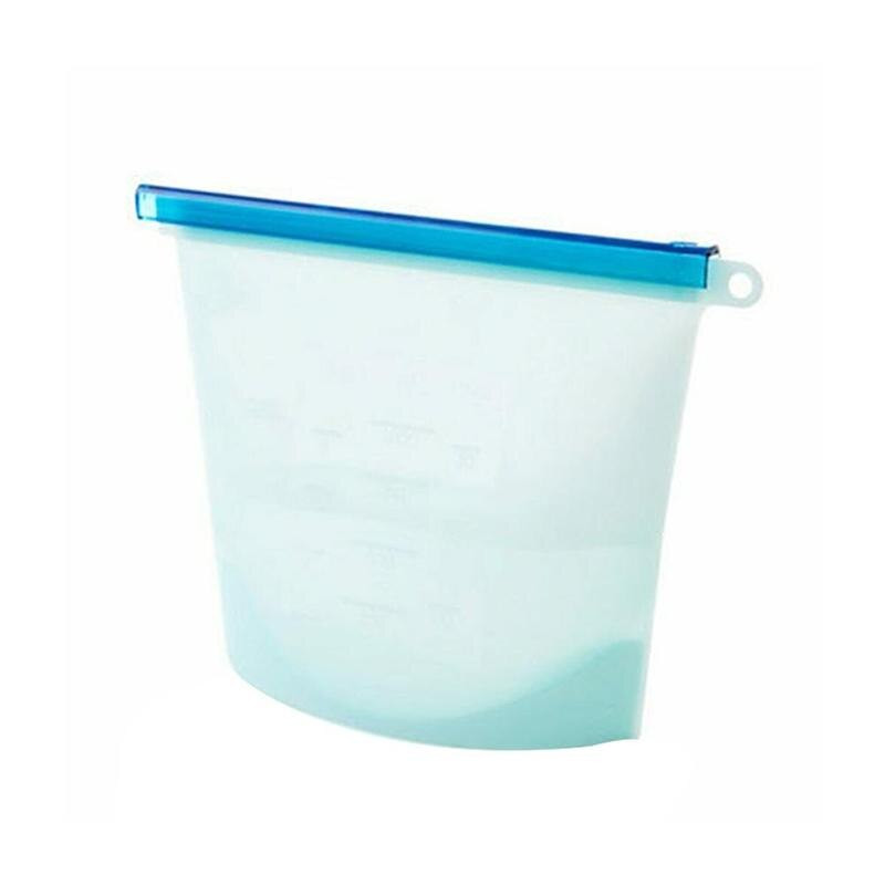 Pungi reutilizabile din silicon pentru depozitarea alimentelor Pungi pentru conservare Pungi Carne, congelator Depozitare pui peste, sandviciuri, bacon, paine