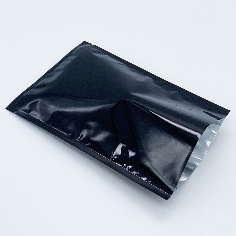 100 buc. Saci Mylar din folie de aluminiu, sigilate la vid, pungi pentru depozitare, pungi de depozitare, consumabile pentru uz casnic, ambalare pentru bomboane negre, gustări