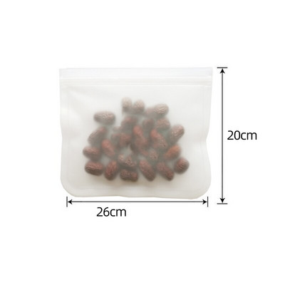 Recipiente din silicon pentru depozitarea alimentelor Saci reutilizabile pentru depozitarea alimentelor Saci de prânz Stand Up Zip Shut Bag Cupă pentru alimente proaspete Recipiente rezistente la scurgeri