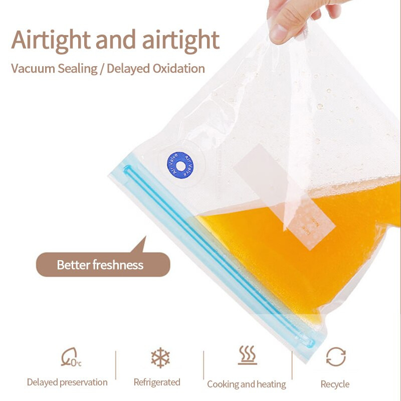Pungi pentru alimente cu vid Saci reutilizabile pentru depozitarea alimentelor Containere rezistente la scurgeri, sigure de calitate alimentară