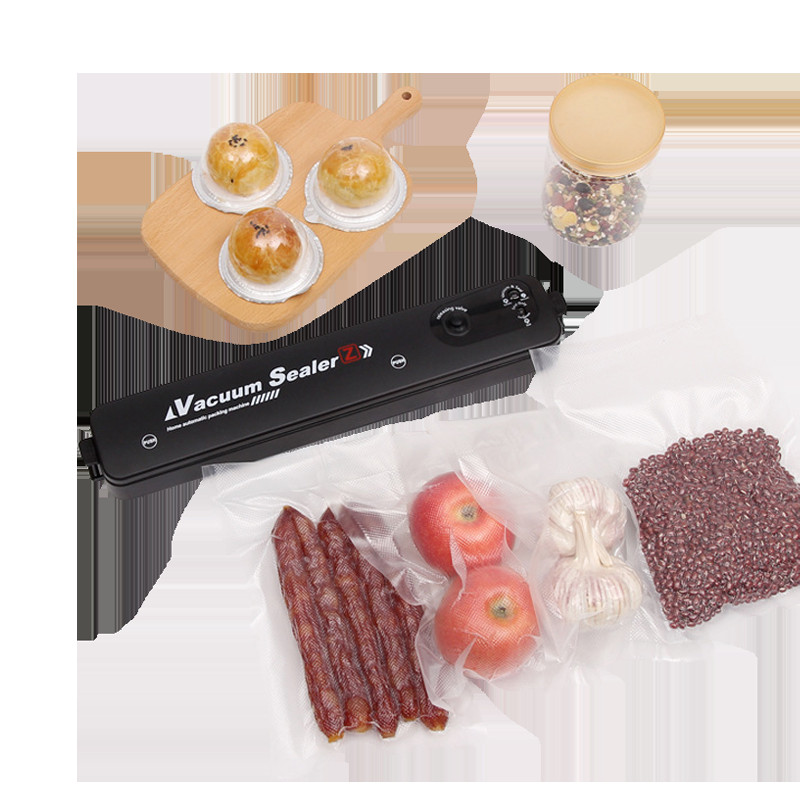 Aparat de etanșare în vid pentru alimente de uz casnic, 220 V, mașină de ambalat pentru alimente, etanșare film, ambalator în vid, cu 10 buc. saci de vid, instrument de bucătărie, priză UE
