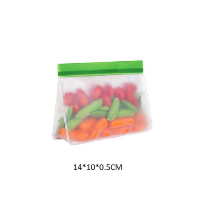 17/20/30/40db Újrafelhasználható friss cipzáras táska fagyasztó melegítő étel Saran Wrap Tárolótáska Zip Lock Poly táskák Konyhai kiegészítők