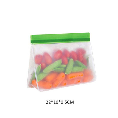17/20/30/40db Újrafelhasználható friss cipzáras táska fagyasztó melegítő étel Saran Wrap Tárolótáska Zip Lock Poly táskák Konyhai kiegészítők