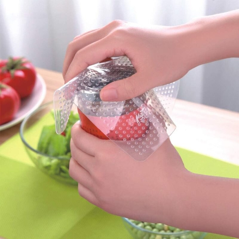 Huse din silicon pentru boluri Reutilizabile pentru alimente proaspete Păstrarea învelișului Capac sigilat folie elastică pentru vacuum Bol pentru ambalaj alimente Accesorii de bucătărie