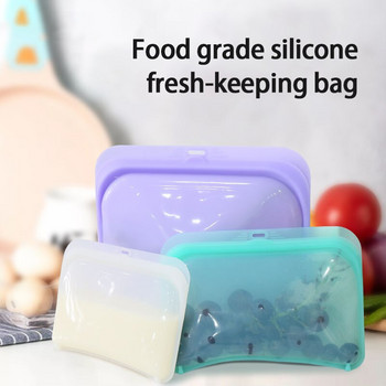 Цветни силиконови хранителни торбички за многократна употреба Cook Store Устойчив на замръзване Течове Нагряваща се торбичка за храна Вакуумна уплътнителна пластмасова торбичка