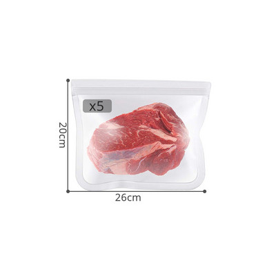 Pungi reutilizabile pentru depozitarea alimentelor - Pungi de congelare reutilizabile fără BPA