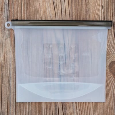 Daugkartinio naudojimo silikono vakuuminis sandariklis maisto laikymo šviežias maišelis vaisiai mėsa pieno laikymo talpyklos šaldytuvas maišelis virtuvės tvarkyklės įtaisai