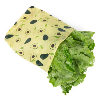 Хартиена торбичка за опаковане на храни от органичен памучен плат Екологично чиста кухненска храна за многократна употреба Опаковъчна торбичка от пчелен восък