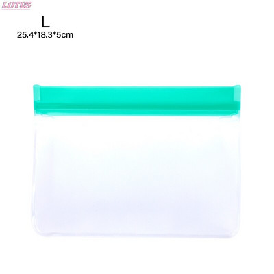 Naujas nesandarus maisto laikymo maišelis, daugkartinis silikoninis užtrauktuku užrakinamas maišelis, naudojamas užšaldymui ir maisto konservavimui