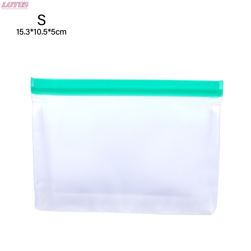 Naujas nesandarus maisto laikymo maišelis, daugkartinis silikoninis užtrauktuku užrakinamas maišelis, naudojamas užšaldymui ir maisto konservavimui