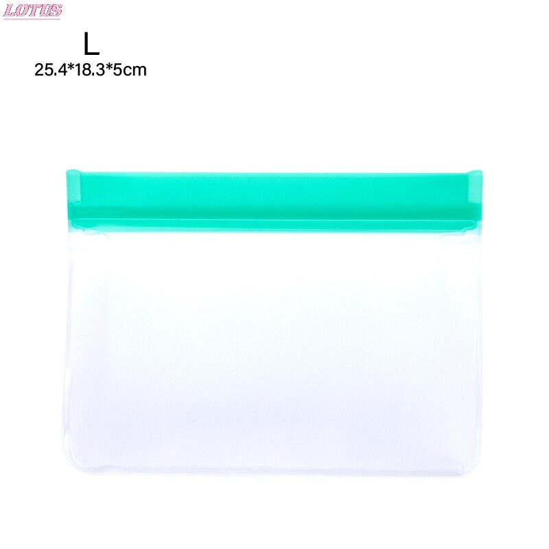 Naujas nesandarus maisto laikymo maišelis, daugkartinis silikoninis užtrauktuku užrakinamas maišelis, naudojamas užšaldymui ir maisto konservavimui