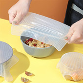 Silikonska prozirna folija za višekratnu upotrebu Hladnjak za hranu Mikrovalna pećnica Spremnik za pohranu svježe hrane Brtveni poklopac Kuhinjski alat otporan na prašinu