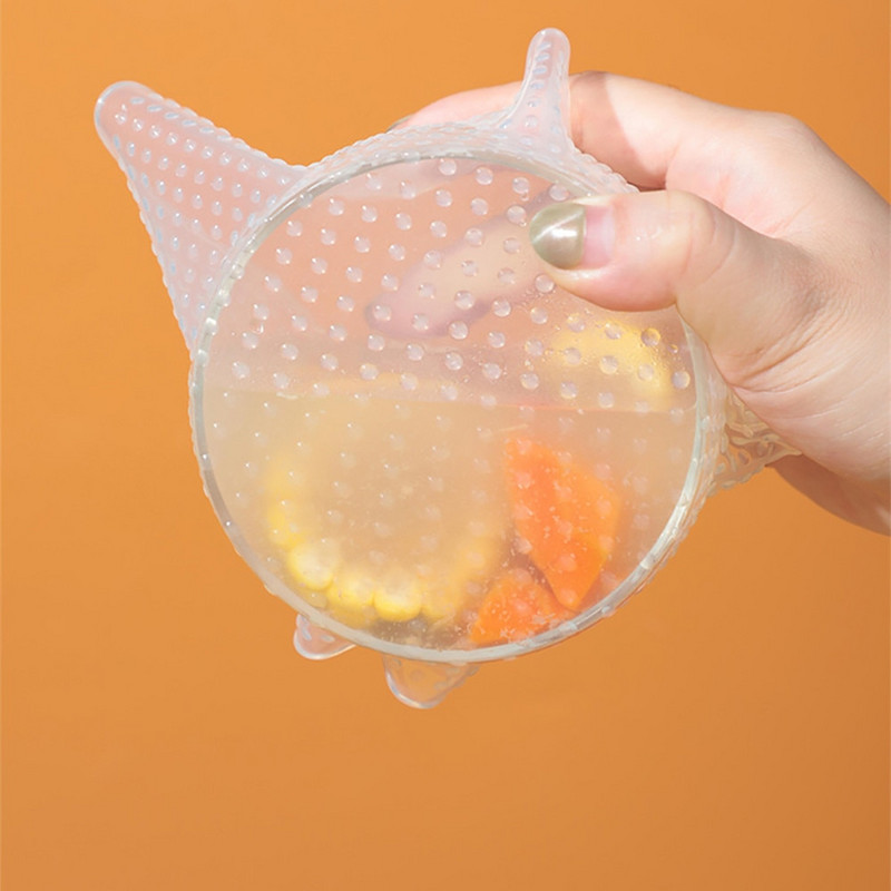 Silikonska prozirna folija za višekratnu upotrebu Hladnjak za hranu Mikrovalna pećnica Spremnik za pohranu svježe hrane Brtveni poklopac Kuhinjski alat otporan na prašinu