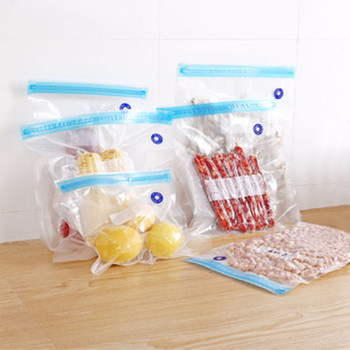 Επαναχρησιμοποιήσιμη τσάντα κενού συμπιεσμένη σακούλα κενή σακούλα οργάνωση τροφίμων με διαφανείς σφραγισμένες σακούλες αποθήκευσης σακούλες κατάψυξης Αποθήκευση κουζίνας