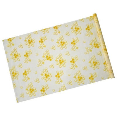 Újrafelhasználható méhviasz élelmiszercsomagoló tekercs, hulladékmentes, környezetbarát, fenntartható, rugalmas fedőfedő tömítő élelmiszer-tároló snack-csomagolások 100x33 cm