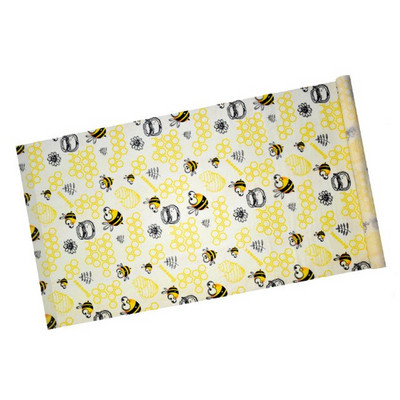 Újrafelhasználható méhviasz élelmiszercsomagoló tekercs, hulladékmentes, környezetbarát, fenntartható, rugalmas fedőfedő tömítő élelmiszer-tároló snack-csomagolások 100x33 cm