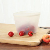 Újrafelhasználható szilikon frissen tárolható táska Vákuumos tárolás Élelmiszer csomagolt edények Hűtőszekrény Álló Cipzáras Tartósítás Szivárgásmentes csomagolás