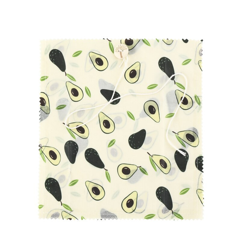 Bičių vaško maisto įvyniojimas su mygtuku Ekologiškas virtuvės įvynioklis, pakeičiantis ekologišką natūralų bičių vašką, daugkartinio naudojimo mišraus rašto bičių vaško įvyniojimas